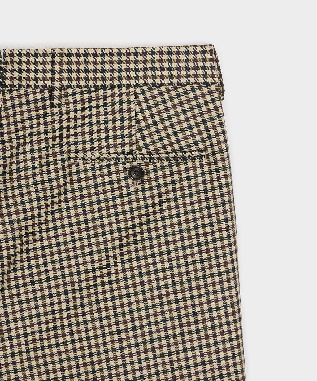 Italian Wool Gingham Wythe Trouser