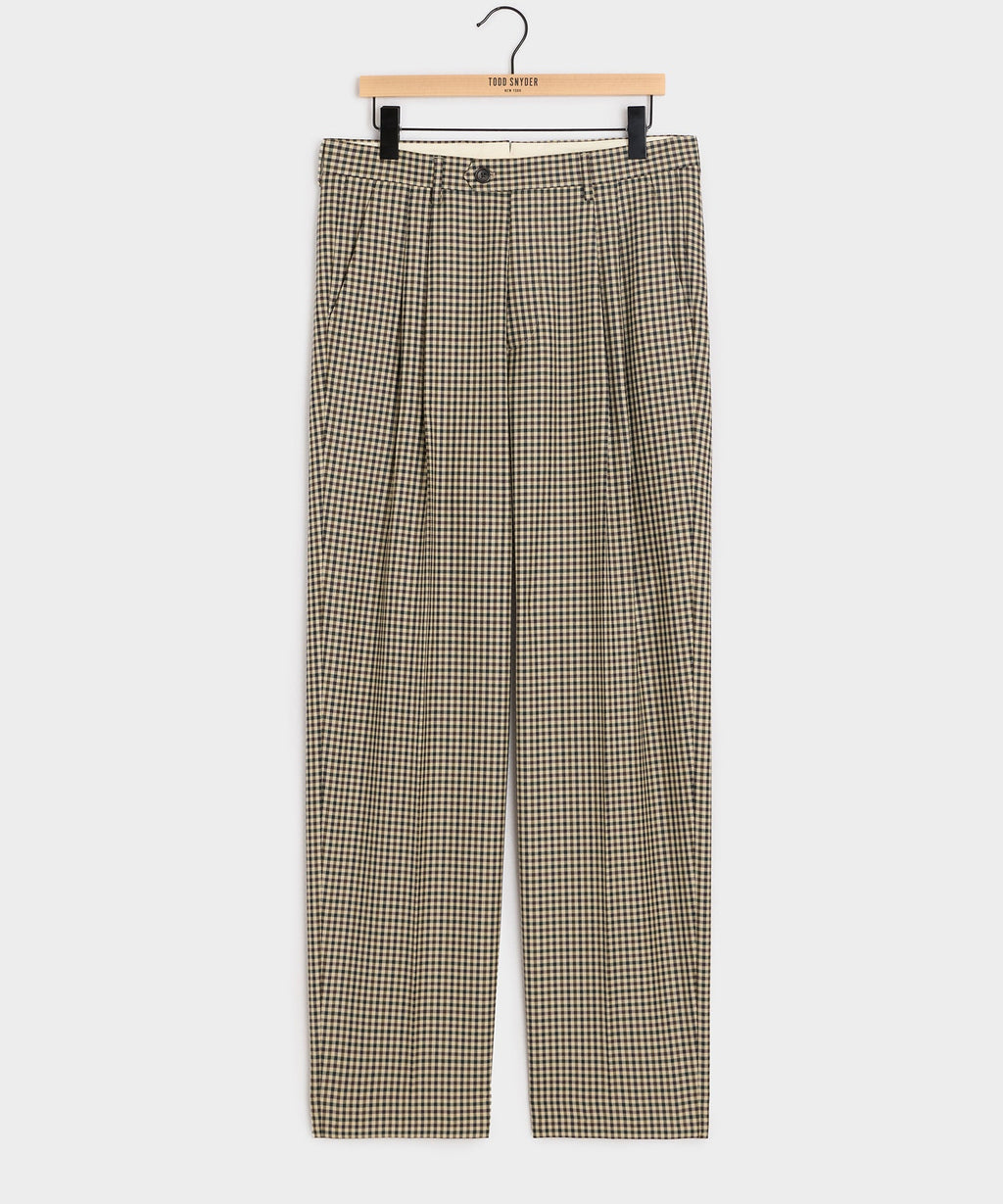 Italian Wool Gingham Wythe Trouser