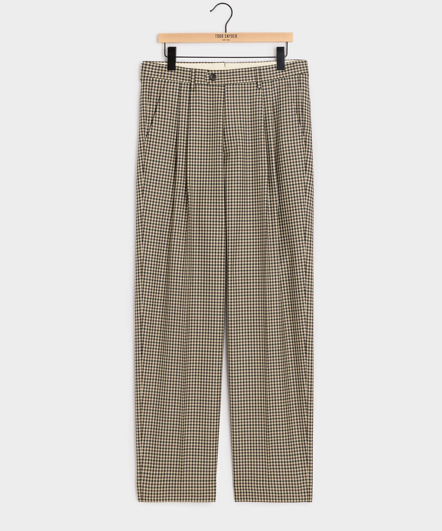 Italian Wool Gingham Wythe Trouser