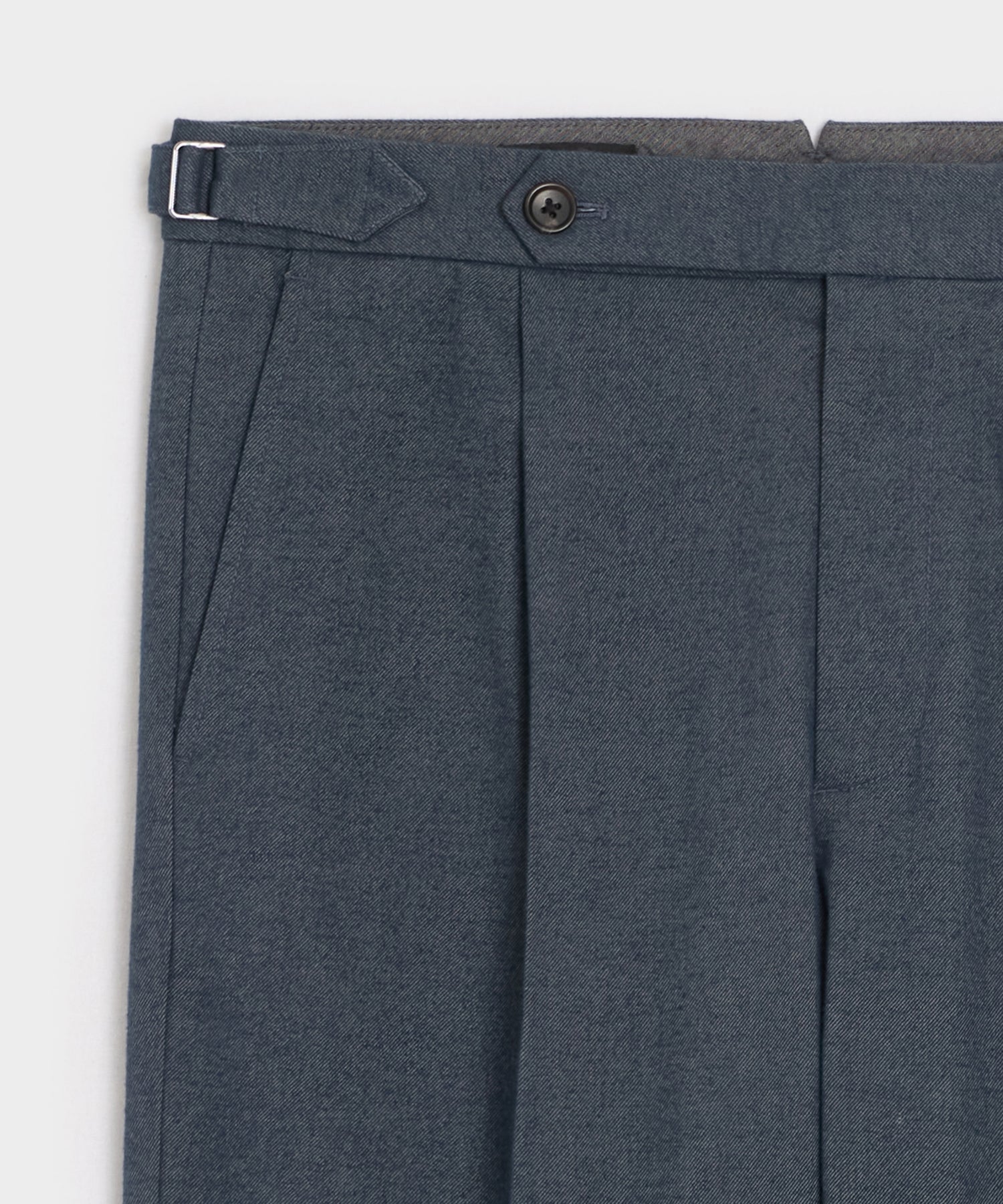 Italian Heathered Cotton Side Tab Trouser