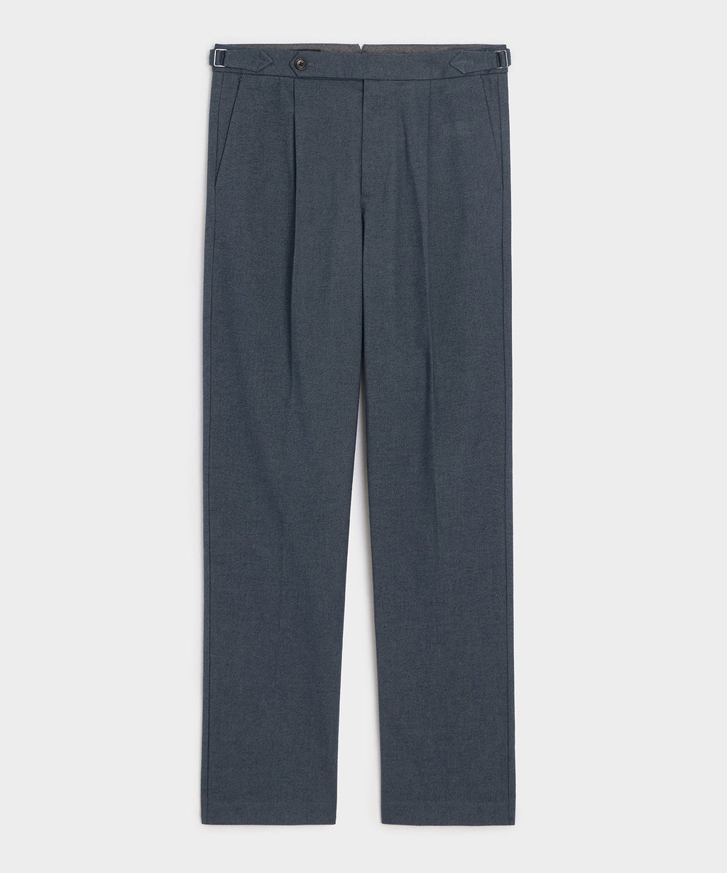 Italian Heathered Cotton Side Tab Trouser