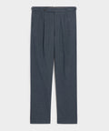 Italian Heathered Cotton Side Tab Trouser
