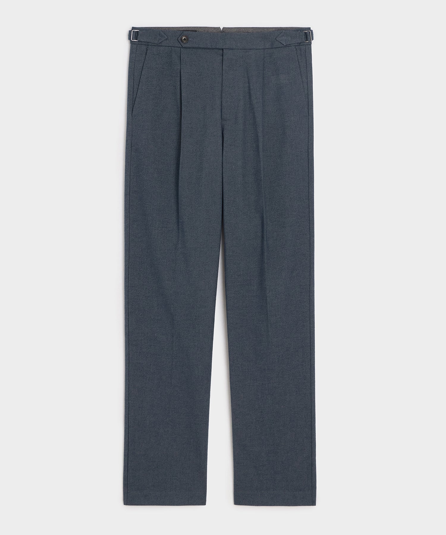 Italian Heathered Cotton Side Tab Trouser