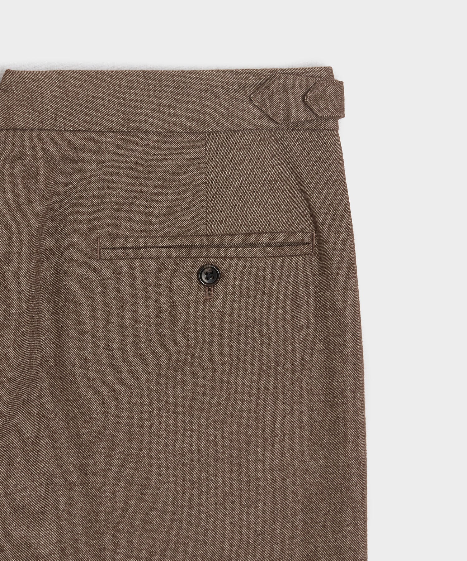 Italian Heathered Cotton Side Tab Trouser