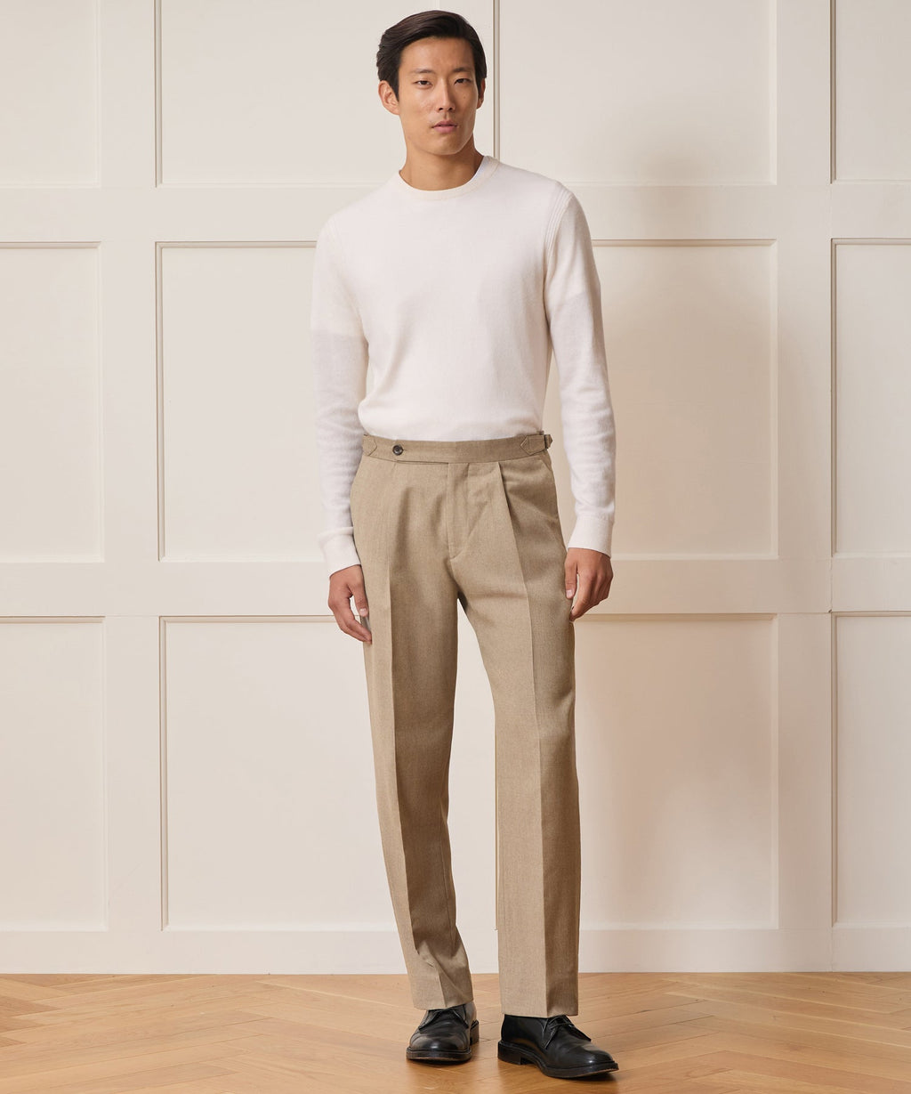 Brushed Flannel Side Tab Trouser