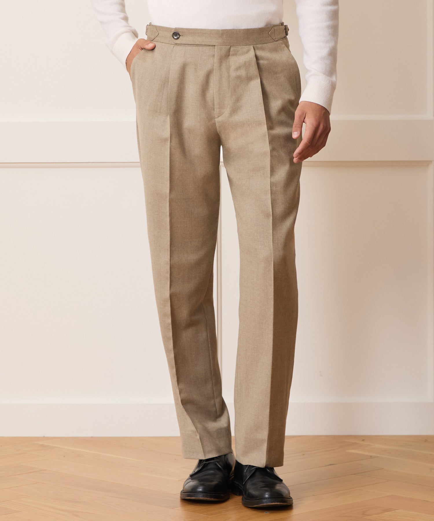 Brushed Flannel Side Tab Trouser
