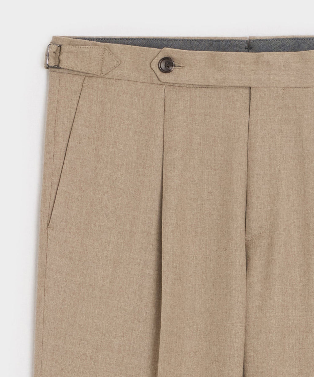 Brushed Flannel Side Tab Trouser
