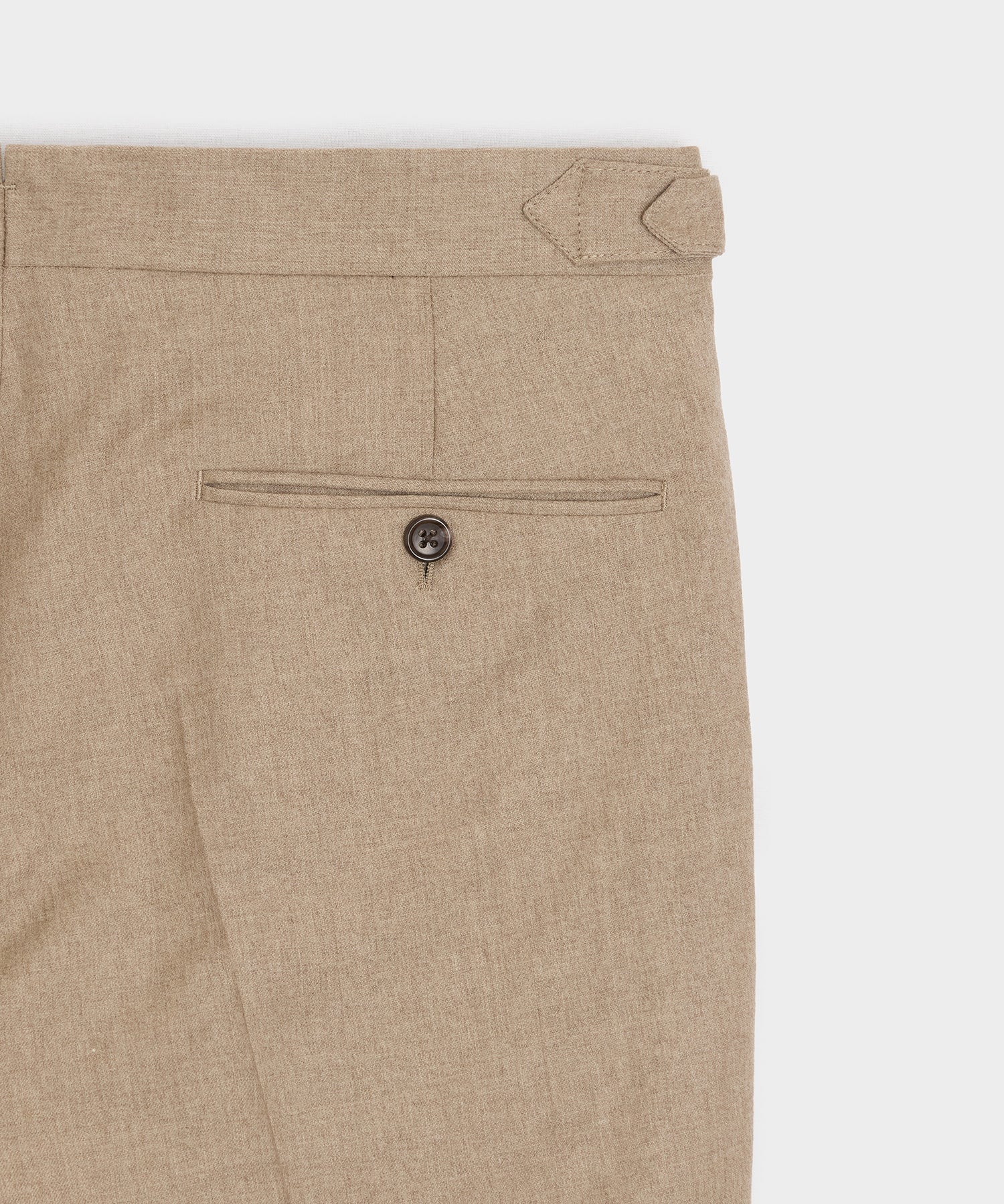 Brushed Flannel Side Tab Trouser