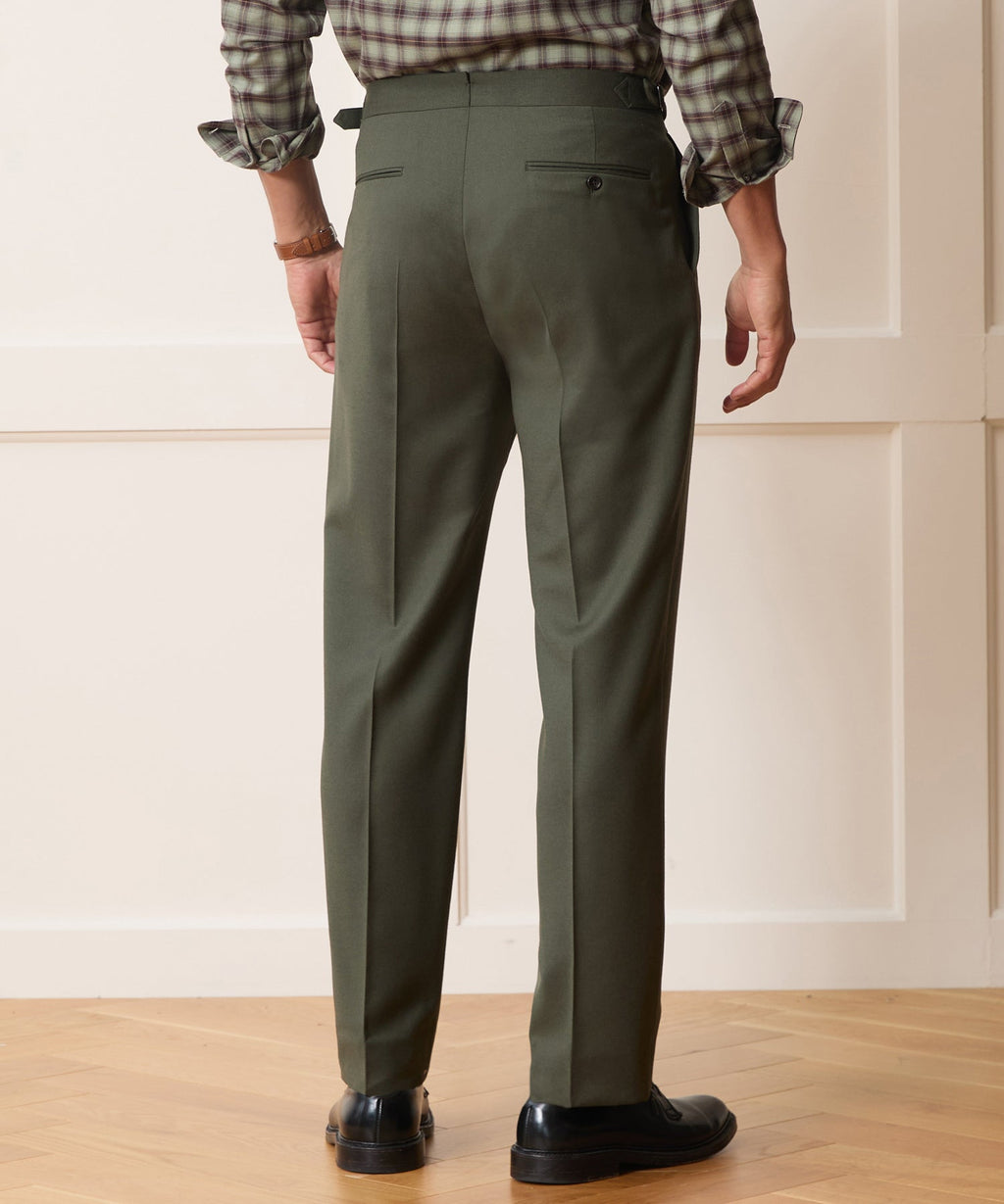 Brushed Flannel Side Tab Trouser