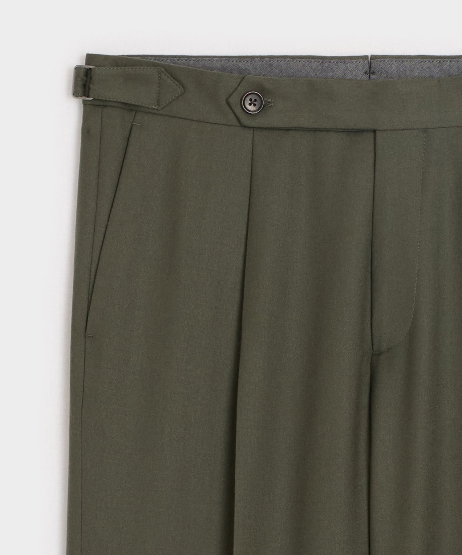 Brushed Flannel Side Tab Trouser