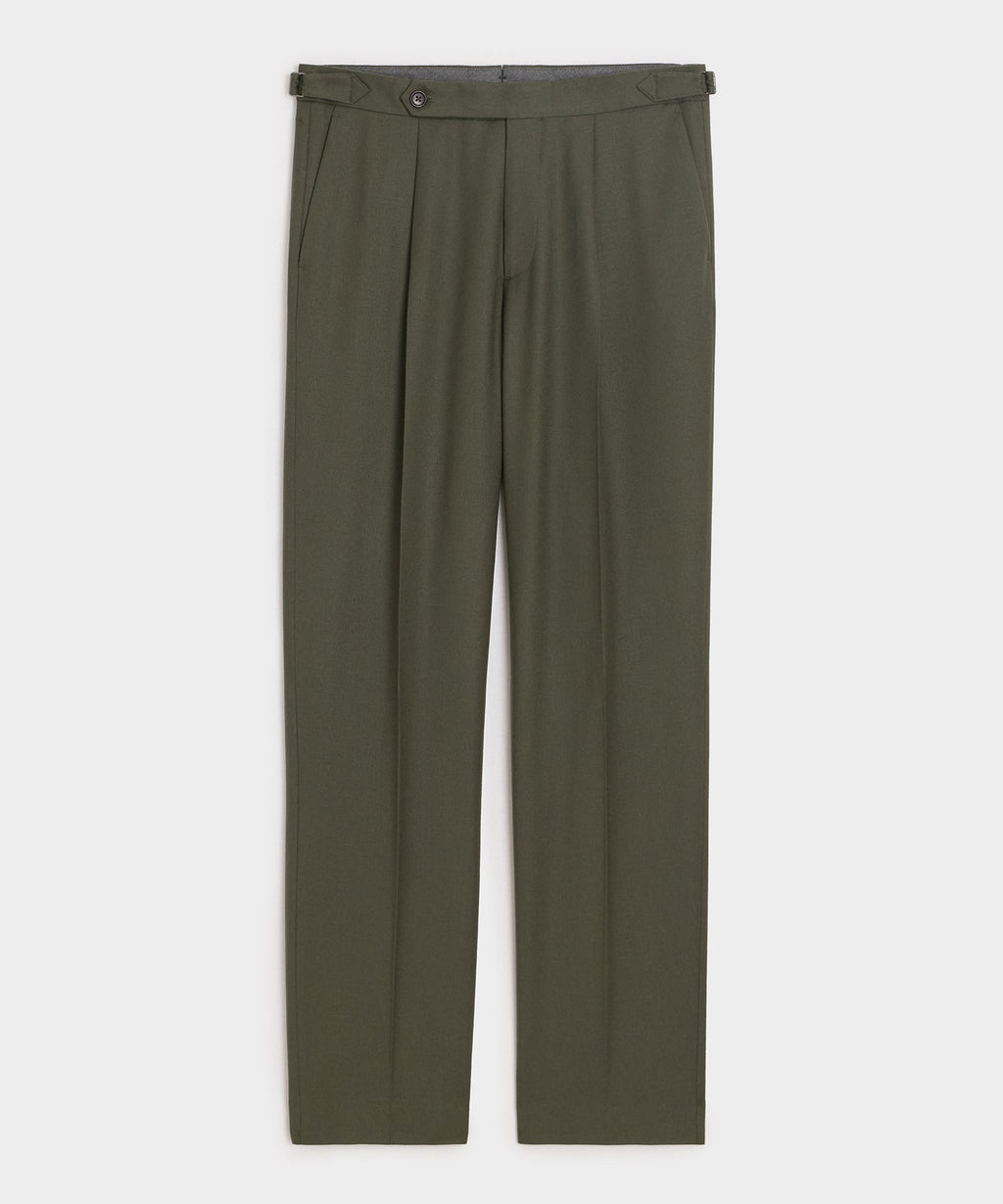 Brushed Flannel Side Tab Trouser