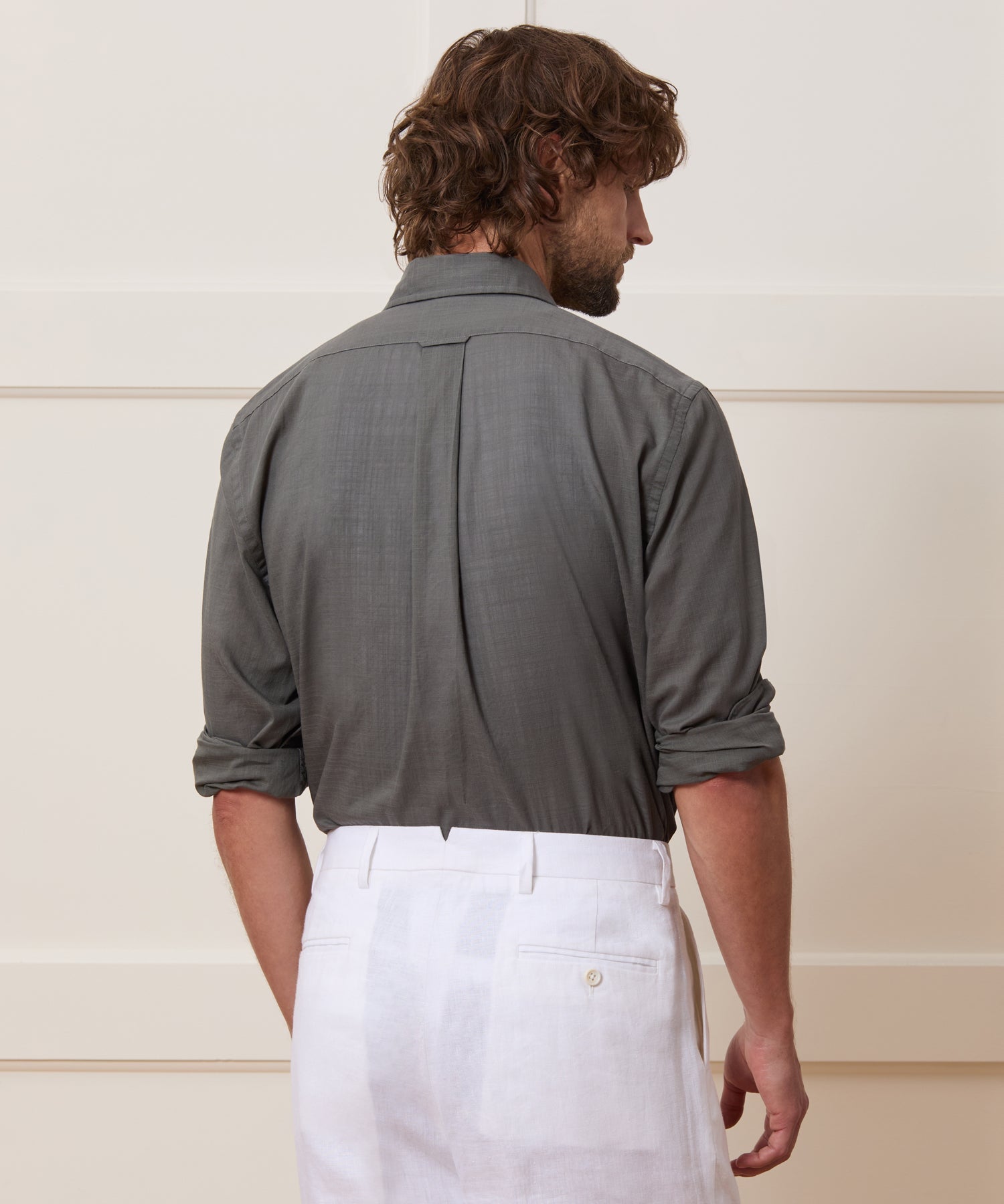 Slim Summerweight Point Collar Shirt