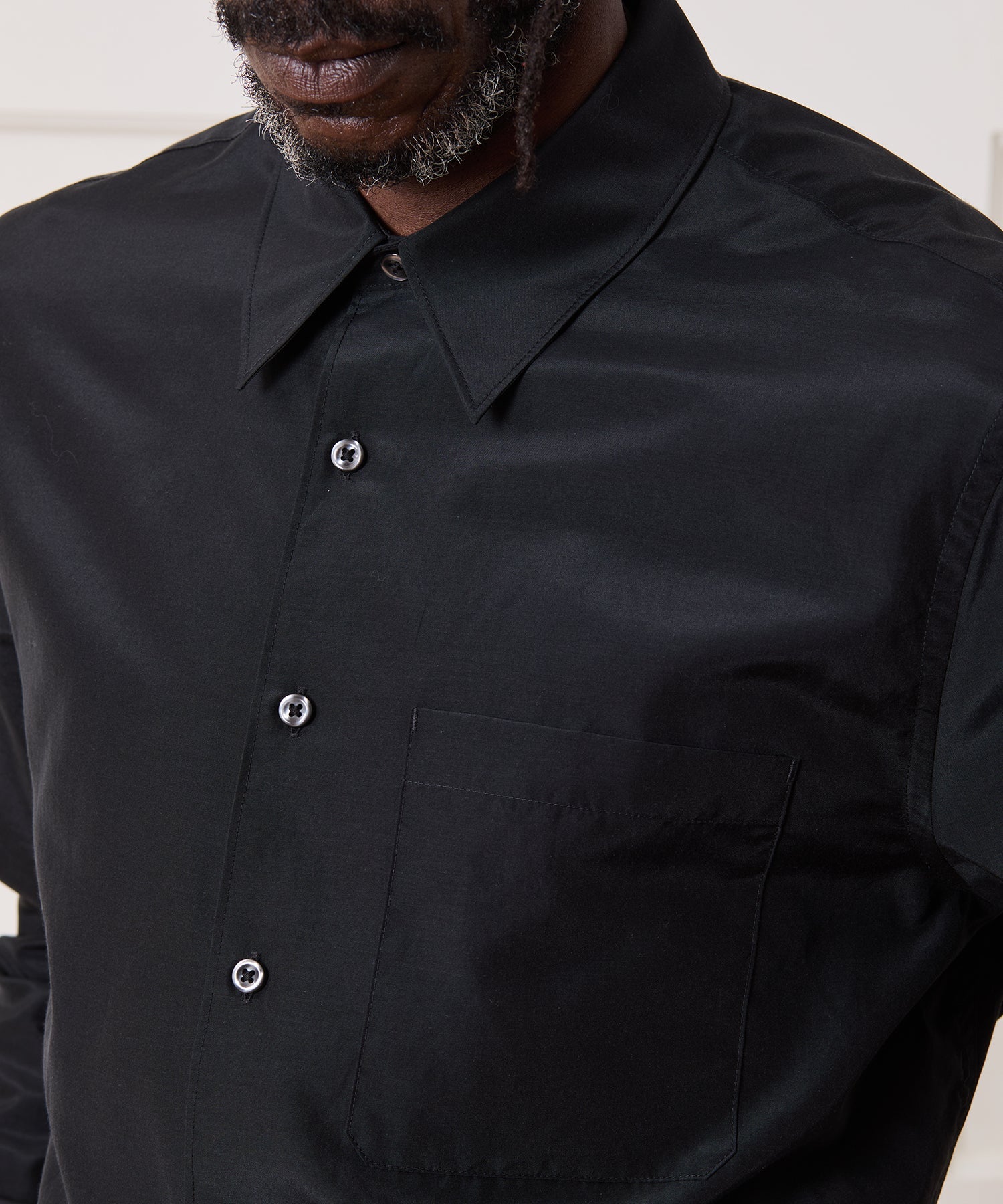 Cotton-Silk Big Shirt