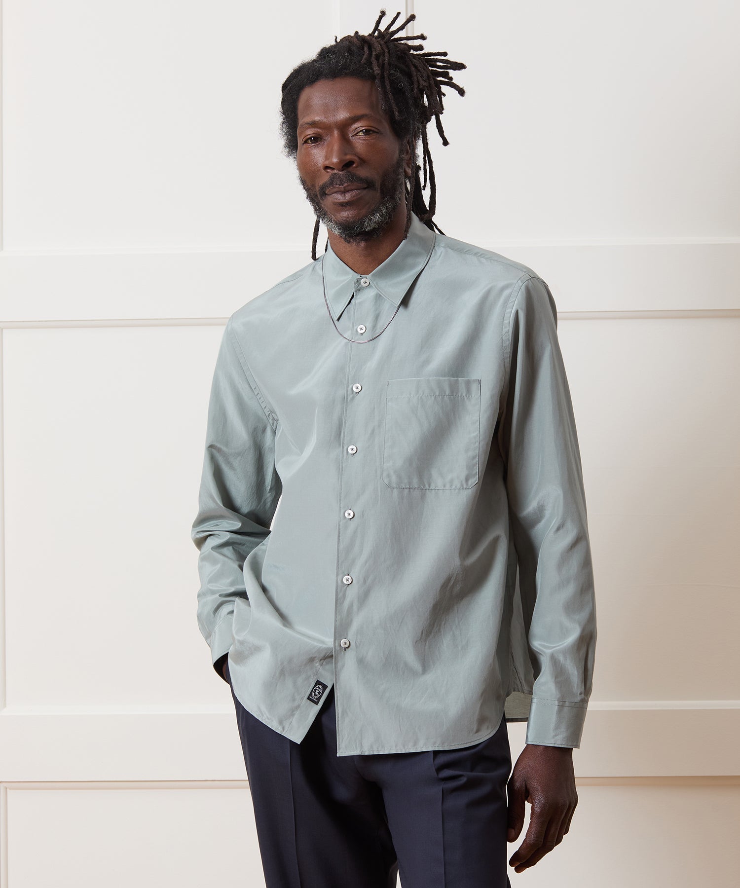 Cotton-Silk Big Shirt