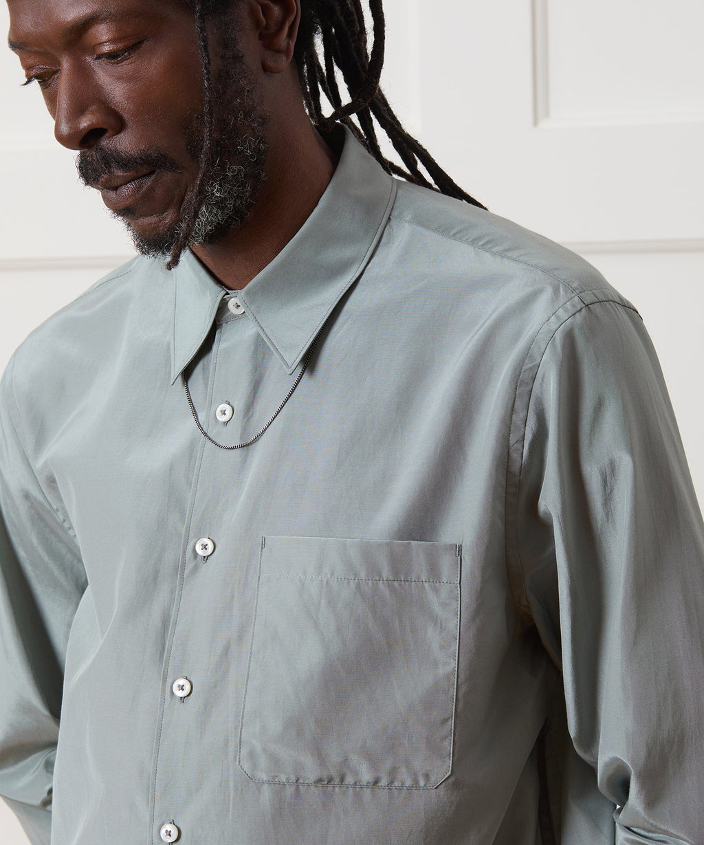 Cotton-Silk Big Shirt