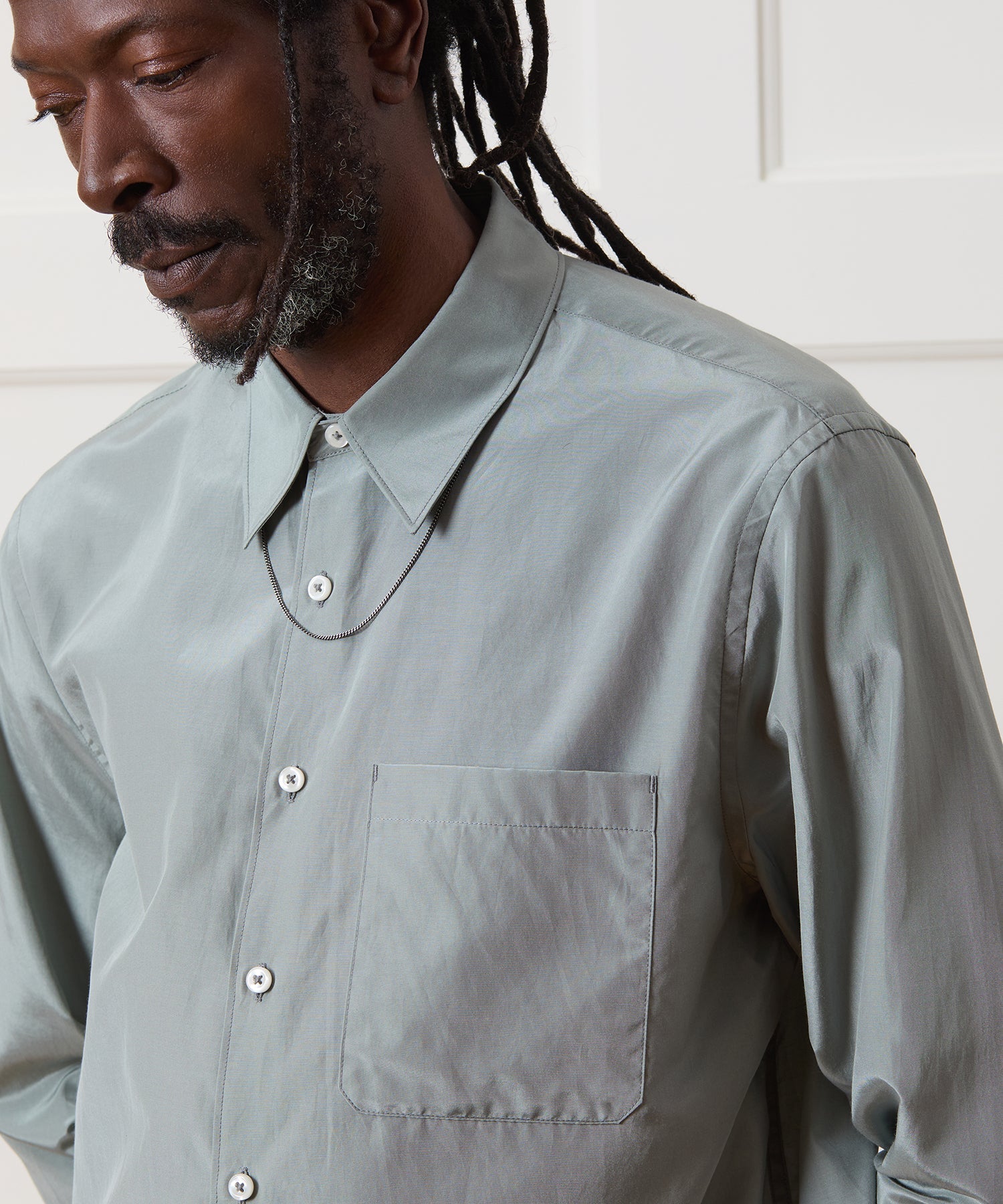 Cotton-Silk Big Shirt