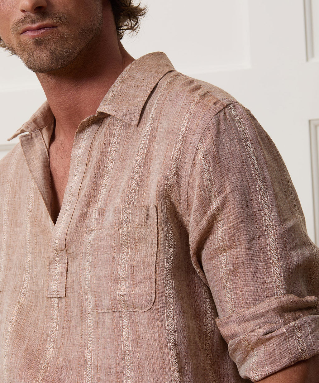 Relaxed Linen Popover Shirt