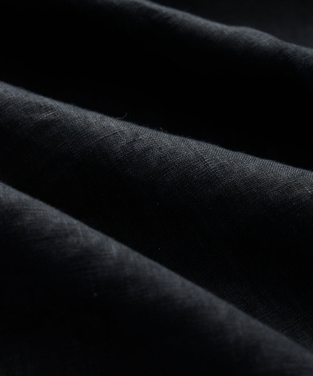 Cropped Sea Soft Irish Linen Camp Collar Shirt