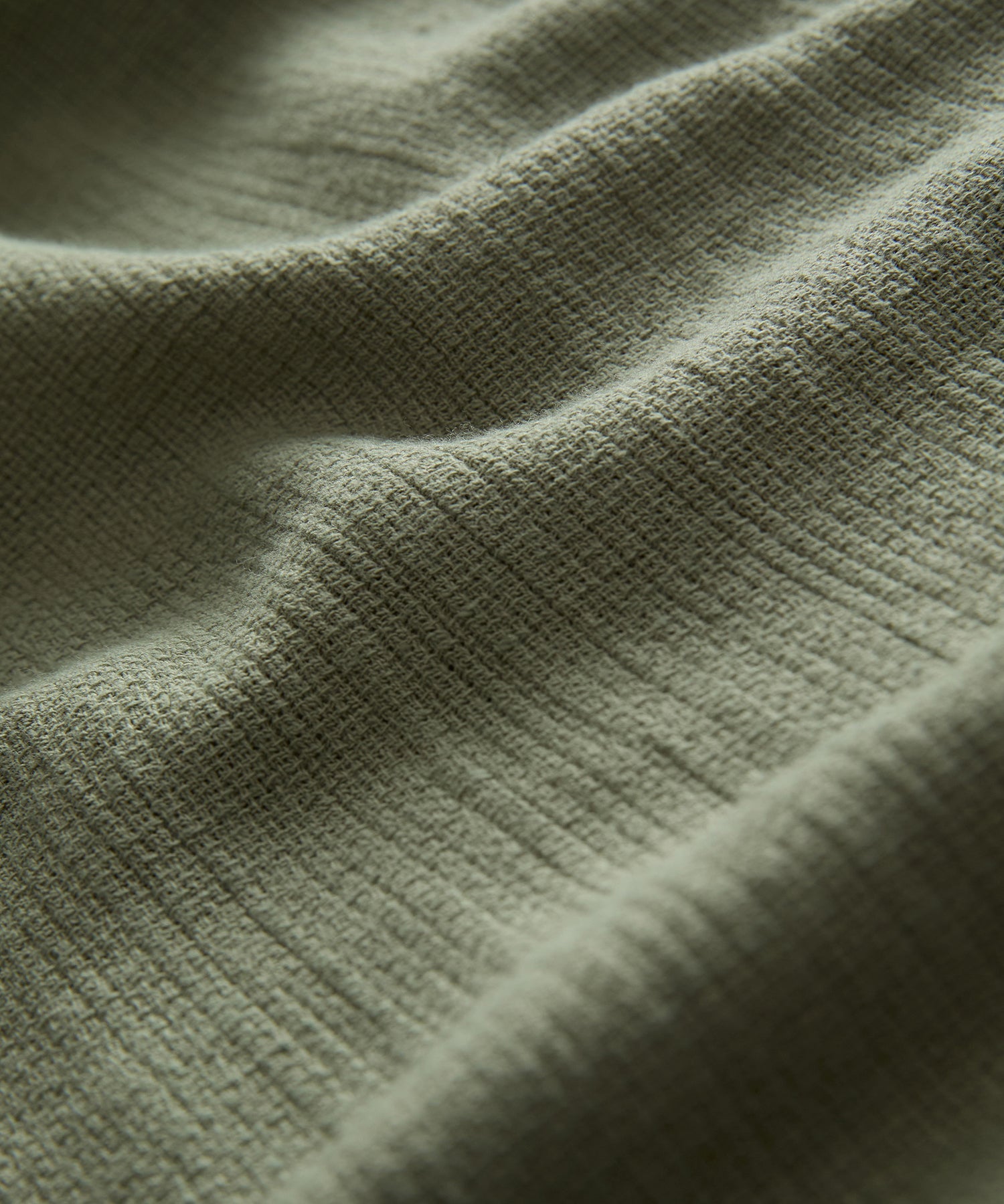 Relaxed Basketweave Camp Collar Shirt