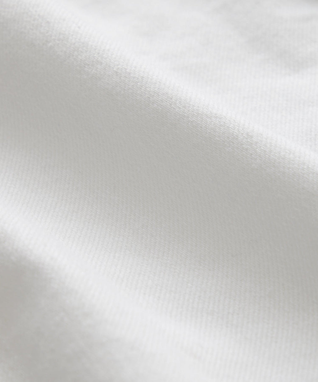 Classic Fit Denim Overshirt in White