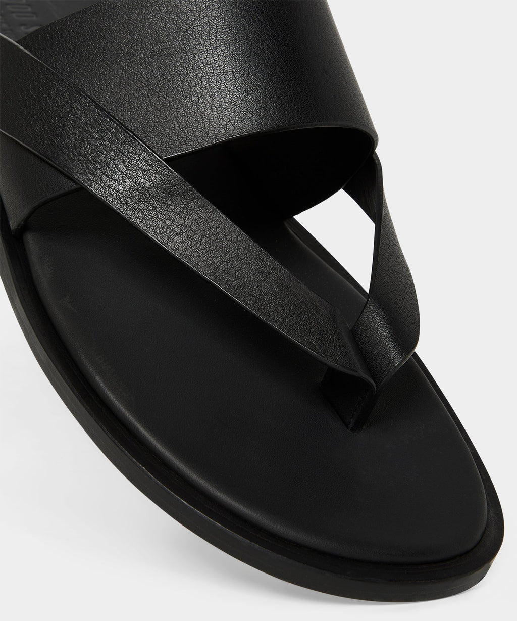 Porto Leather Crossover Sandal