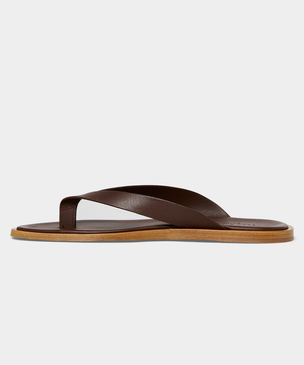 Porto Leather Thong Sandal