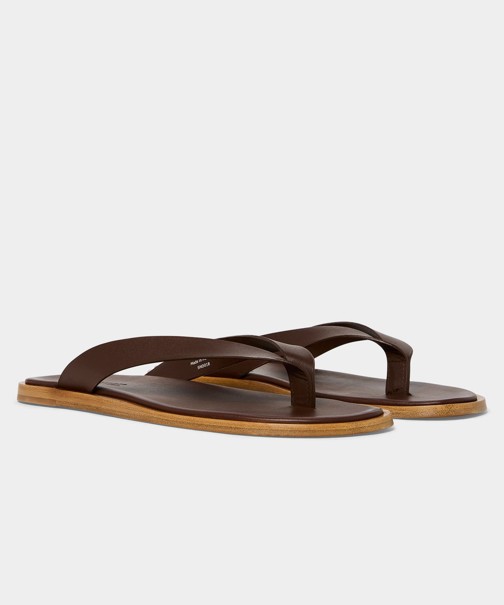 Porto Leather Thong Sandal