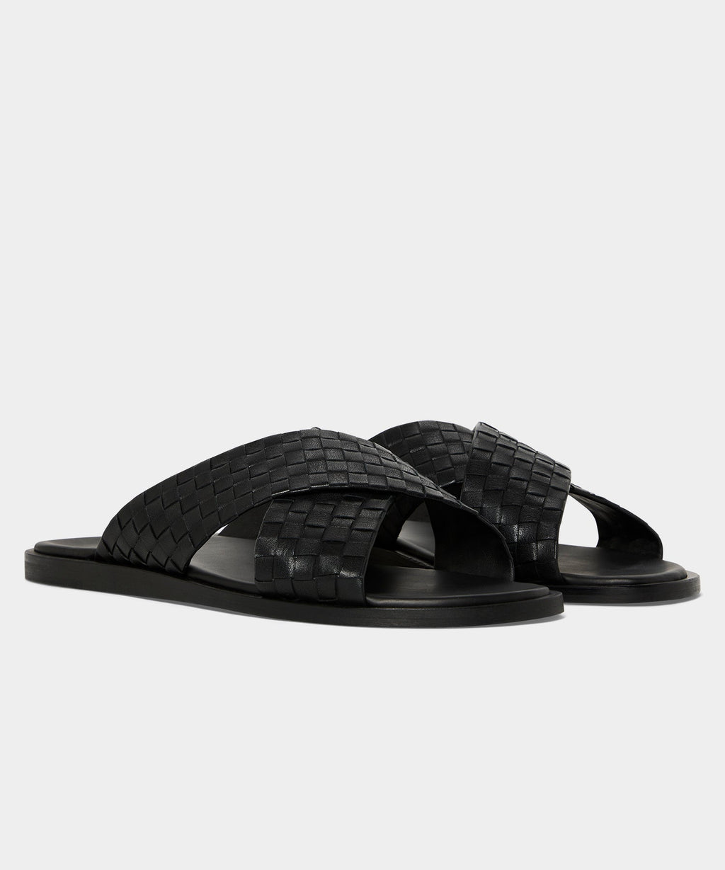 Porto Woven Leather Sandal