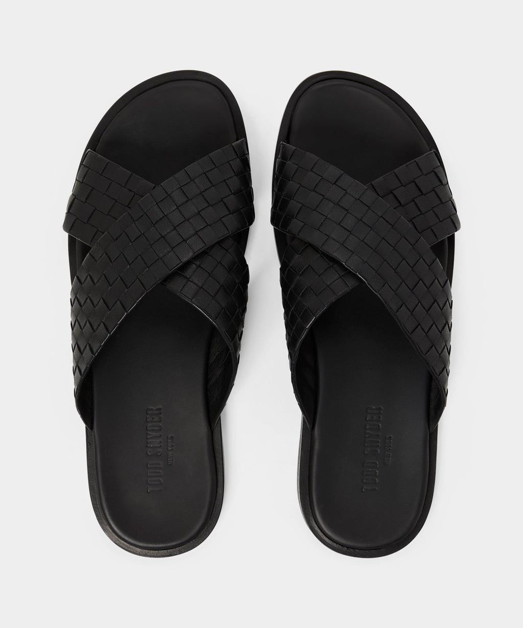Porto Woven Leather Sandal