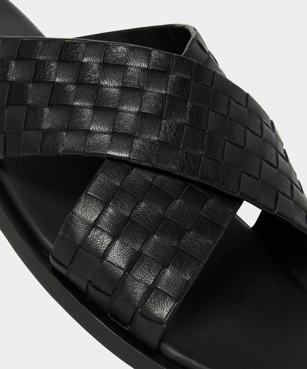 Porto Woven Leather Sandal