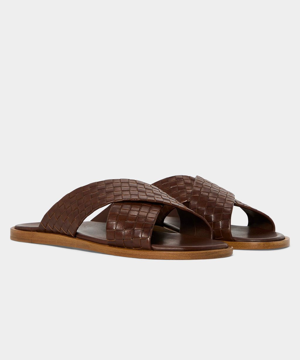 Porto Woven Leather Sandal
