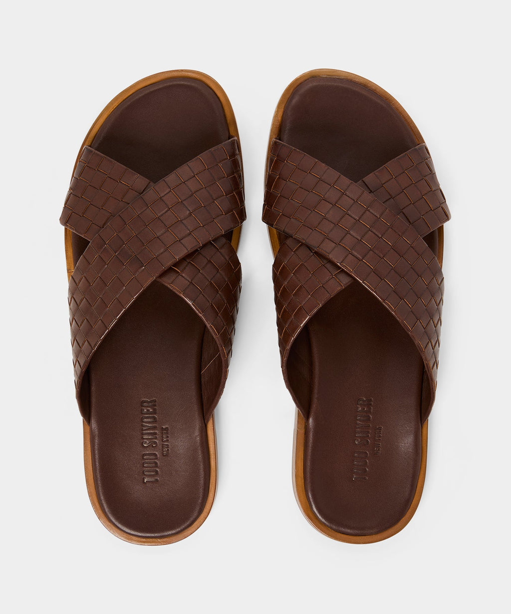 Porto Woven Leather Sandal