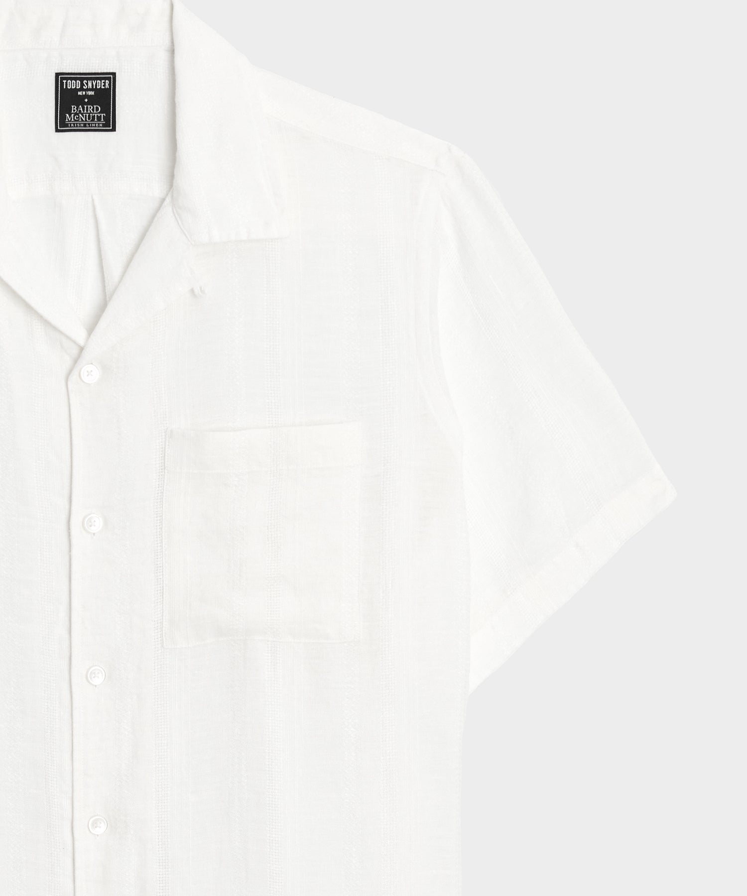 Textured Linen Capri Shirt