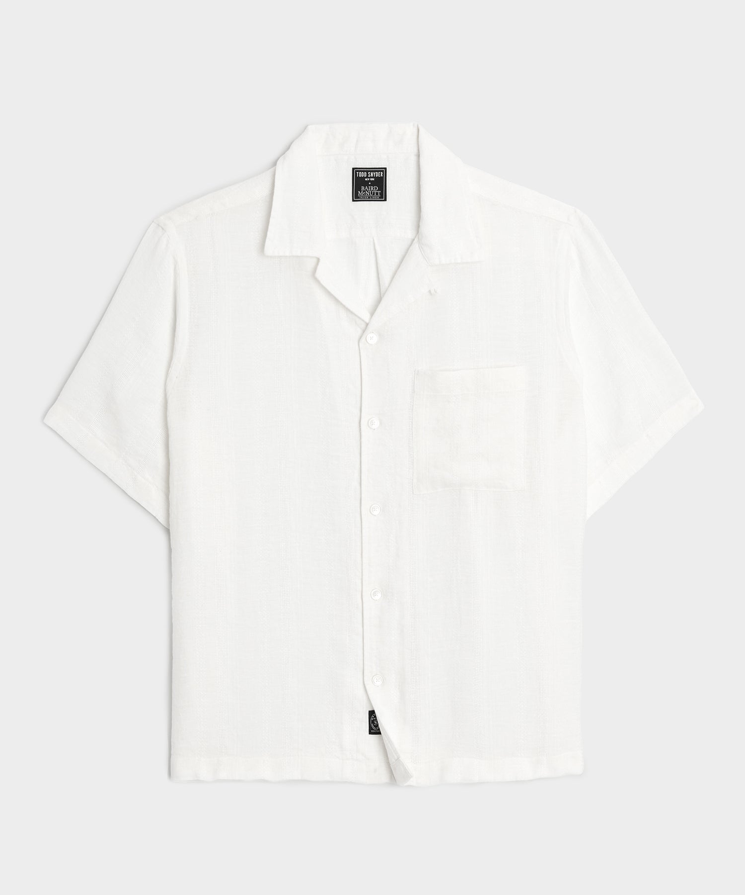 Textured Linen Capri Shirt