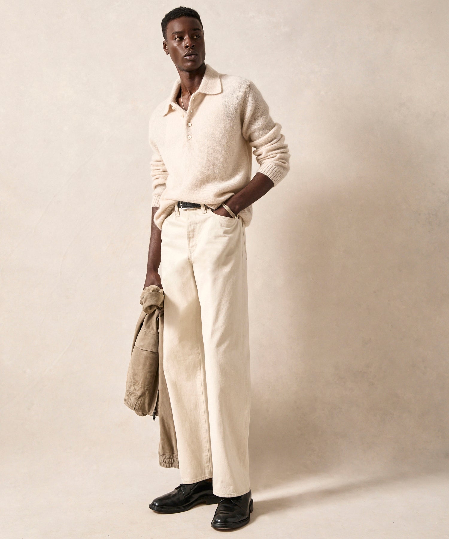 Relaxed Mohair Sweater Polo