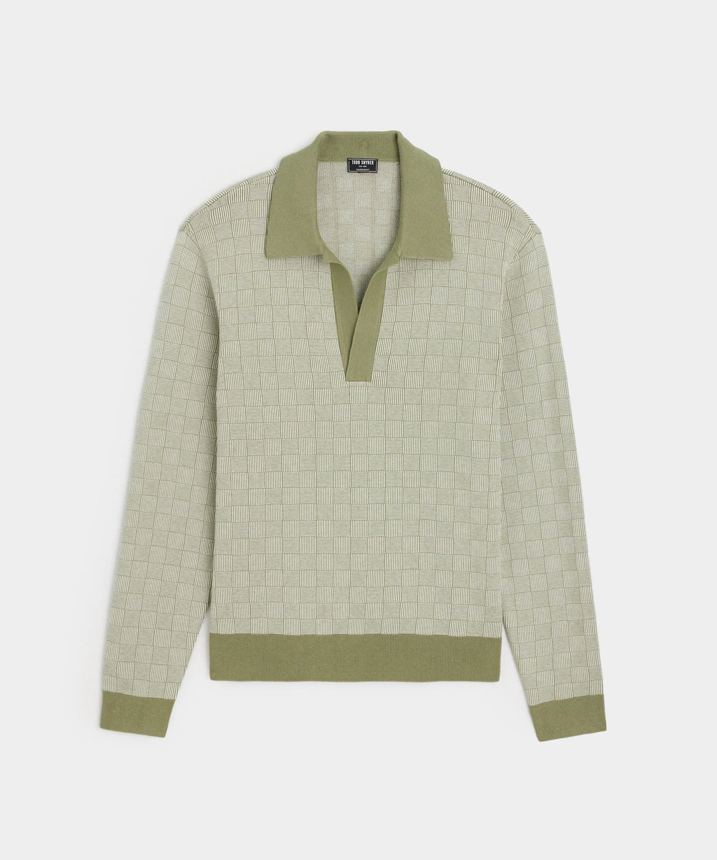 Relaxed Silk-Cotton Montauk Sweater Polo