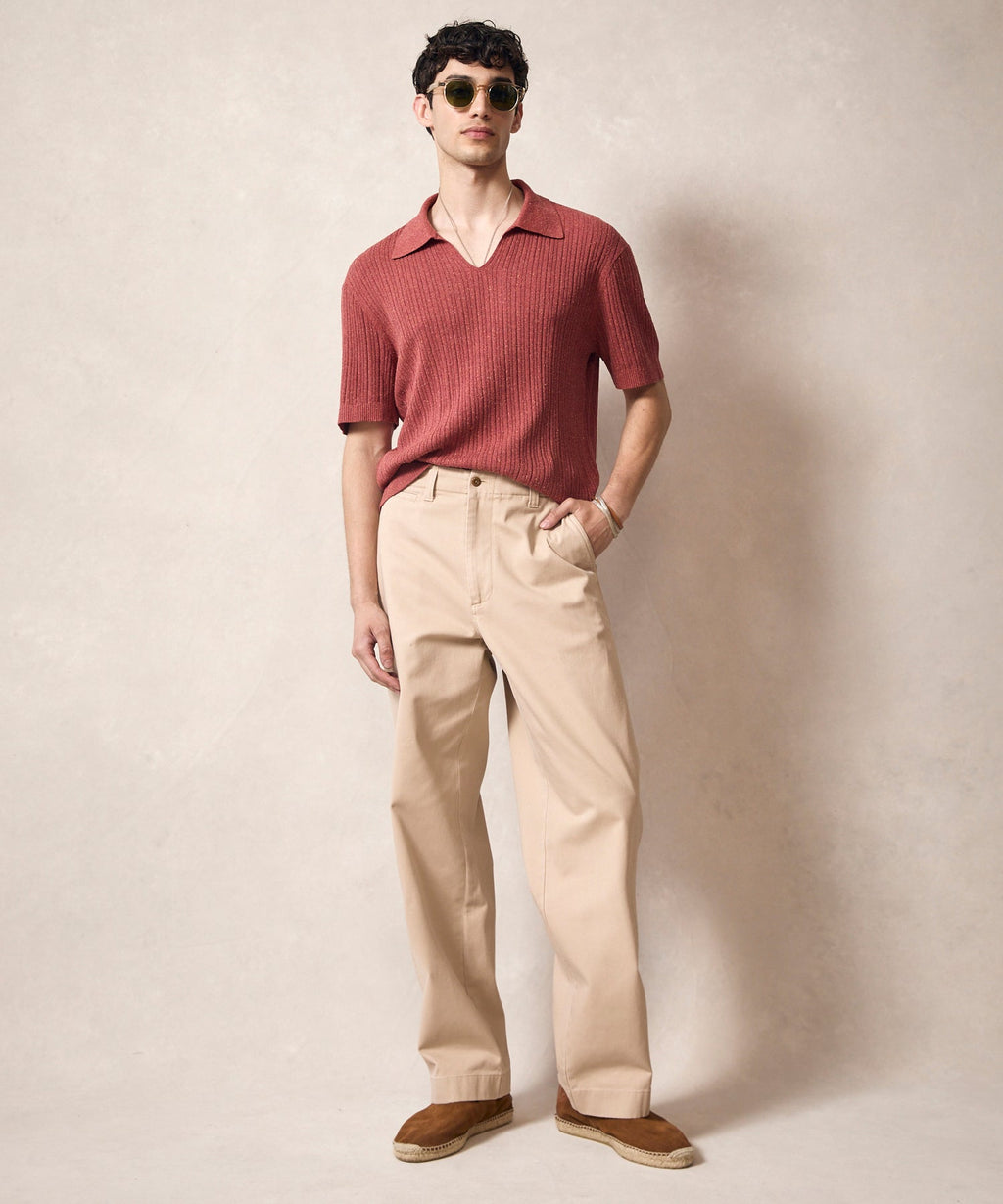 Silk Donegal Montauk Sweater Polo