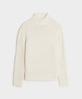 Aran Funnel Neck Sweater