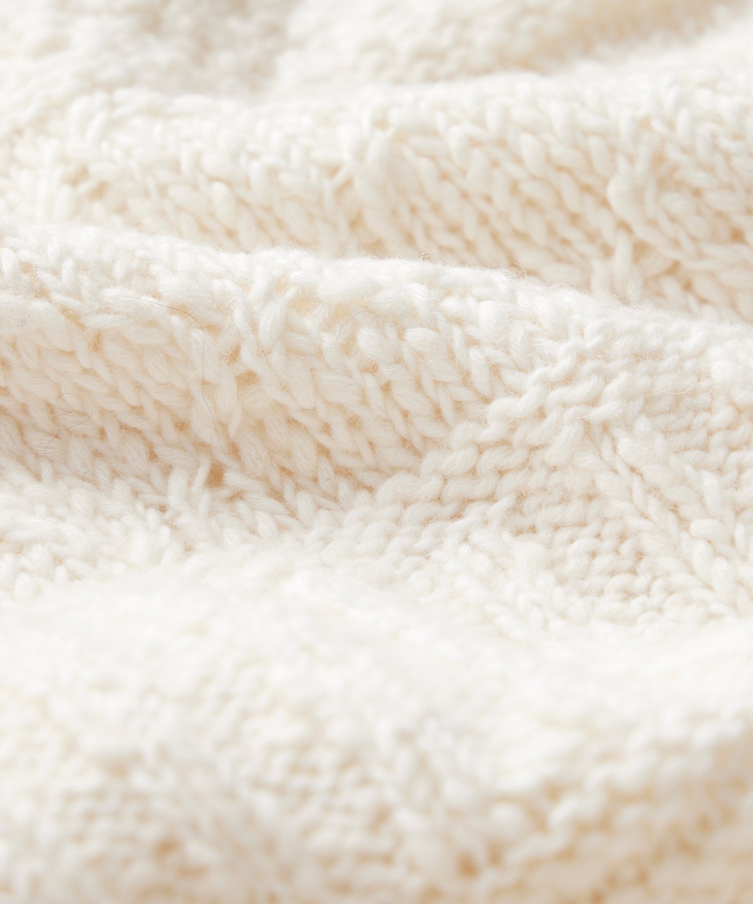 Aran Funnel Neck Sweater