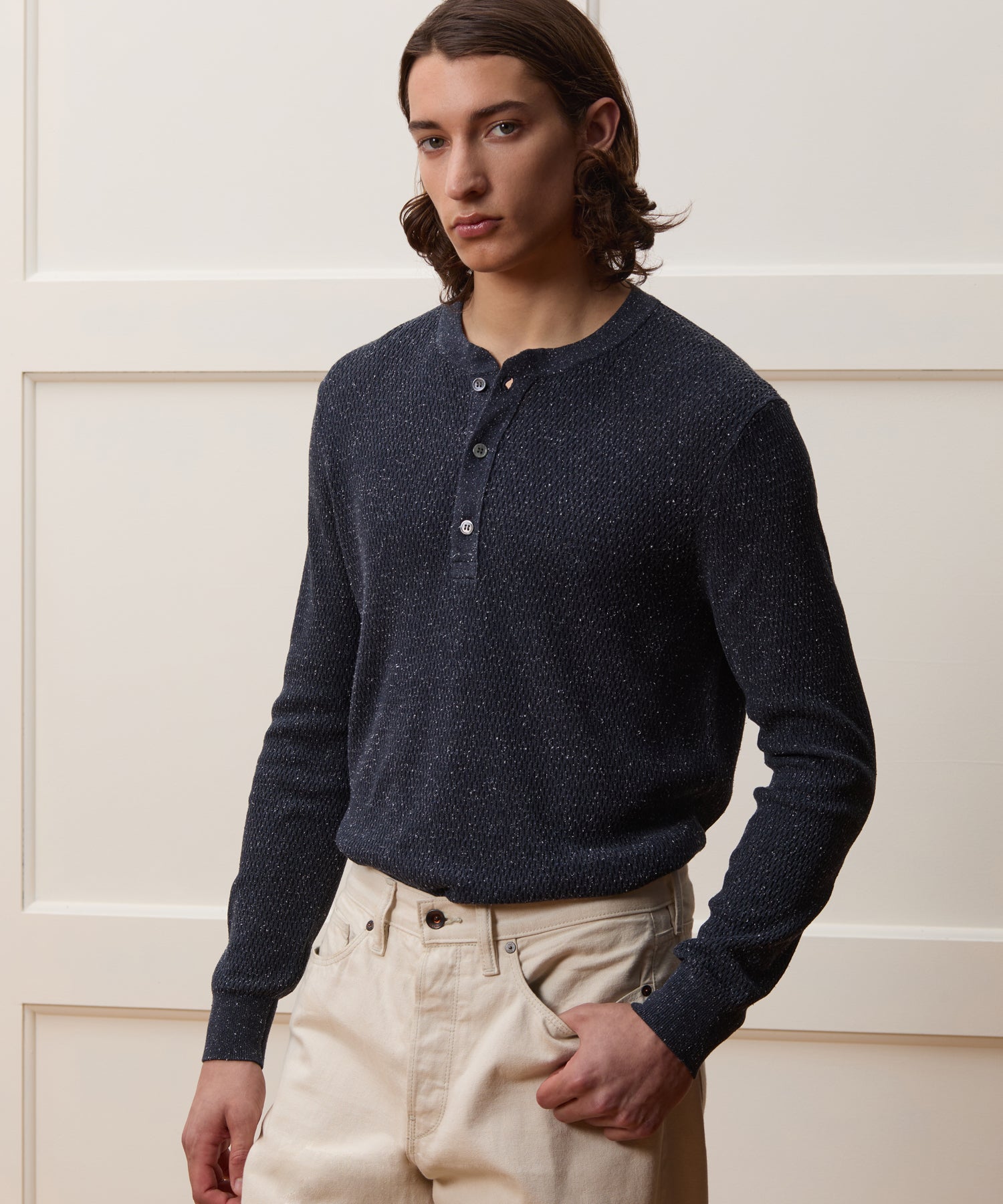 Silk Henley
