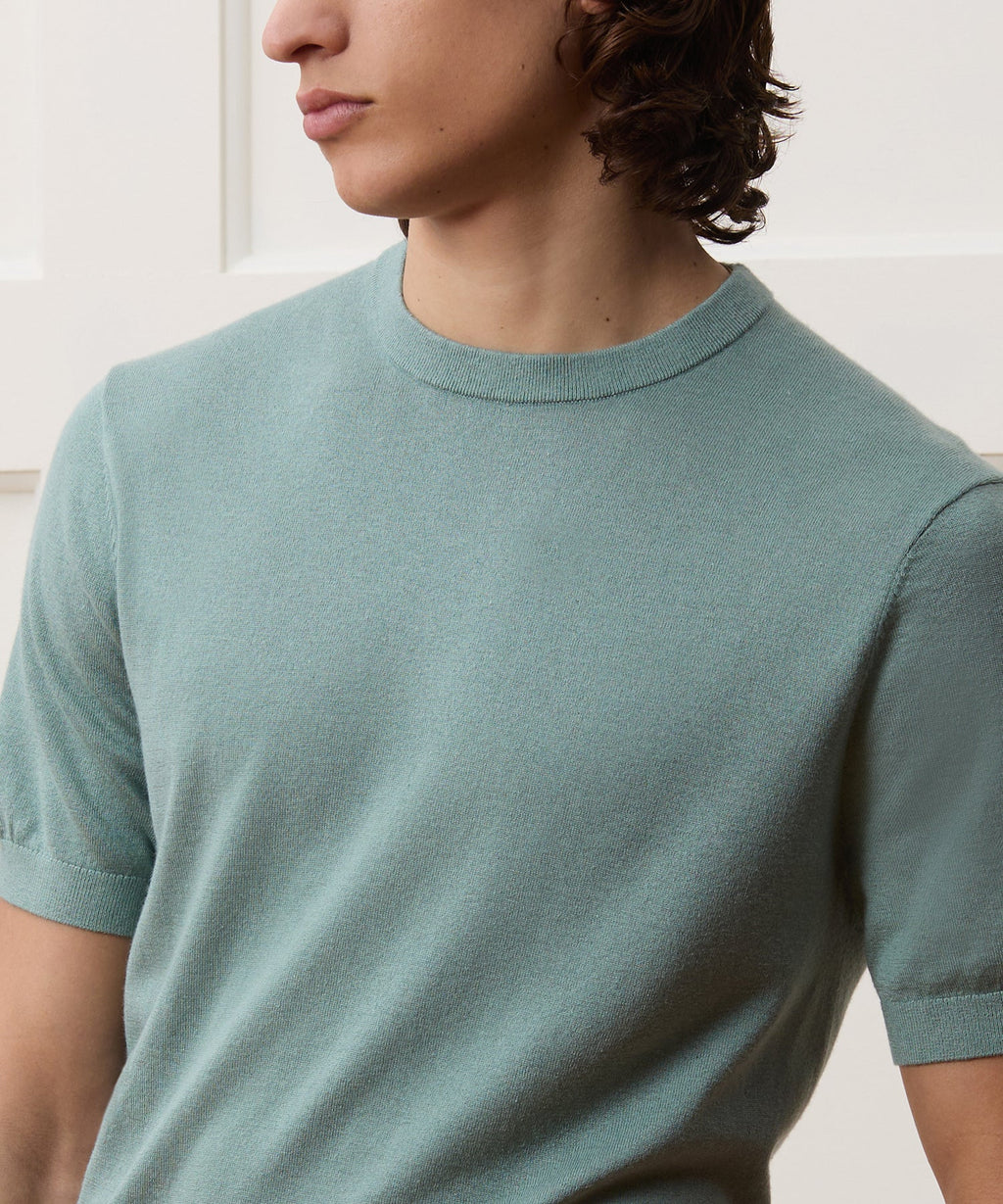 Silk-Cashmere Sweater Tee