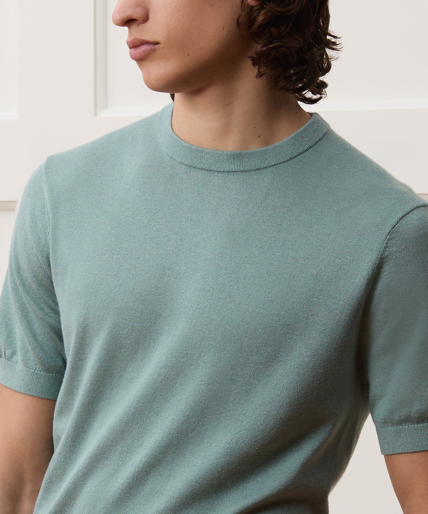 Silk-Cashmere Sweater Tee