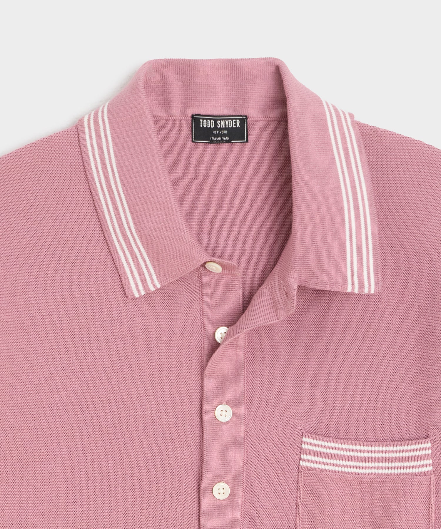 Tipped Waffle Sweater Polo