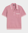 Tipped Waffle Sweater Polo