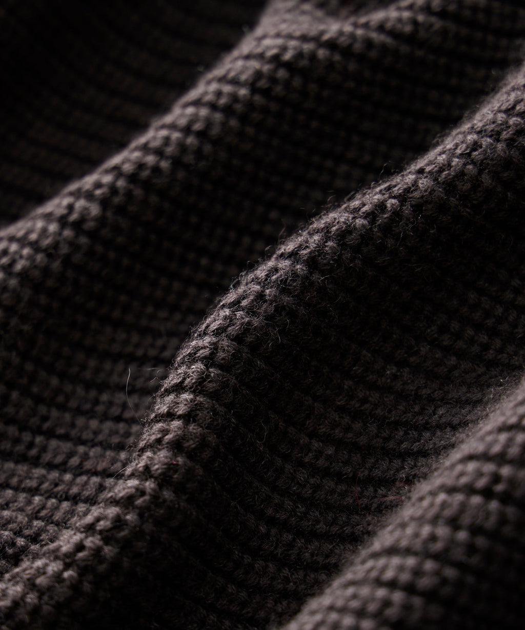 MERINO FULL ZIP SWEATER-Brown