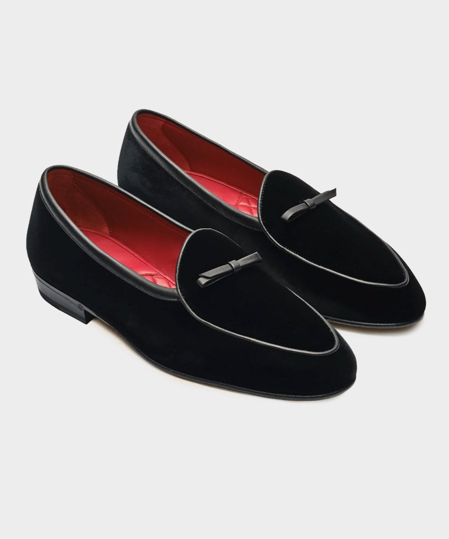 Baudoin & Lange Sagan Velvet Black Tie Shoe