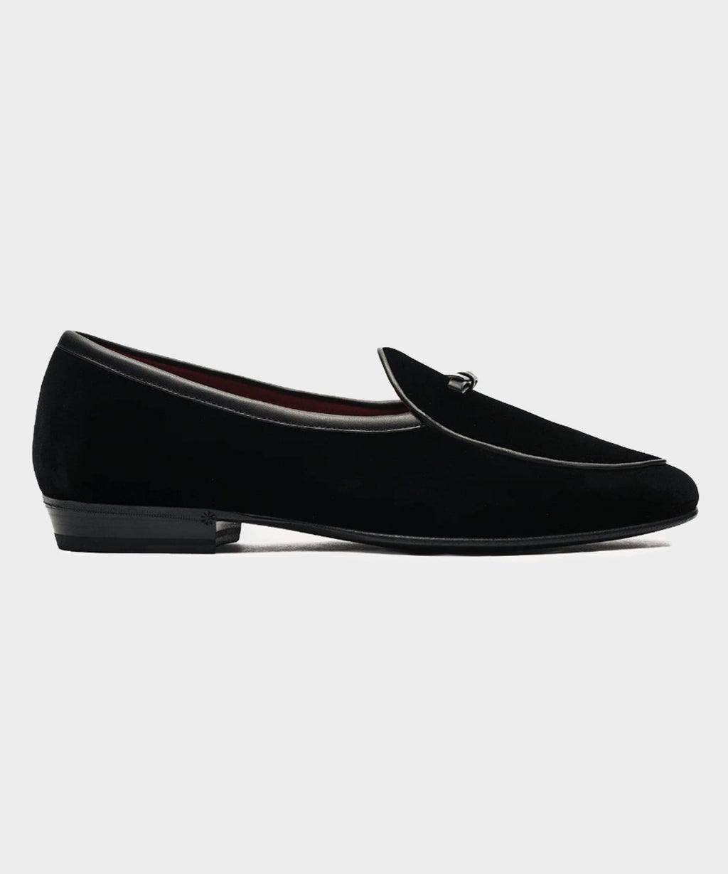 Baudoin & Lange Sagan Velvet Black Tie Shoe