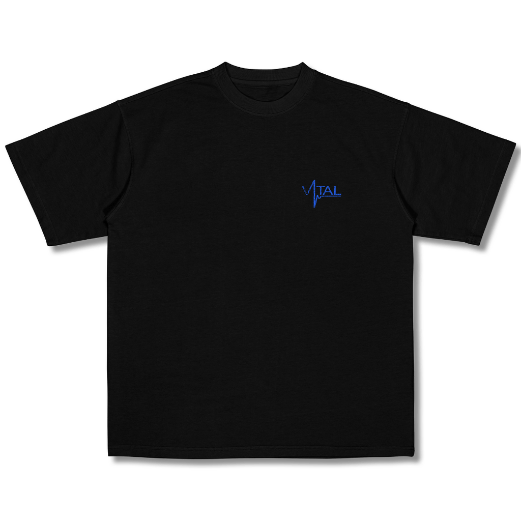 Oversized Pump Cover T-Shirt - TTP Distressed Blue