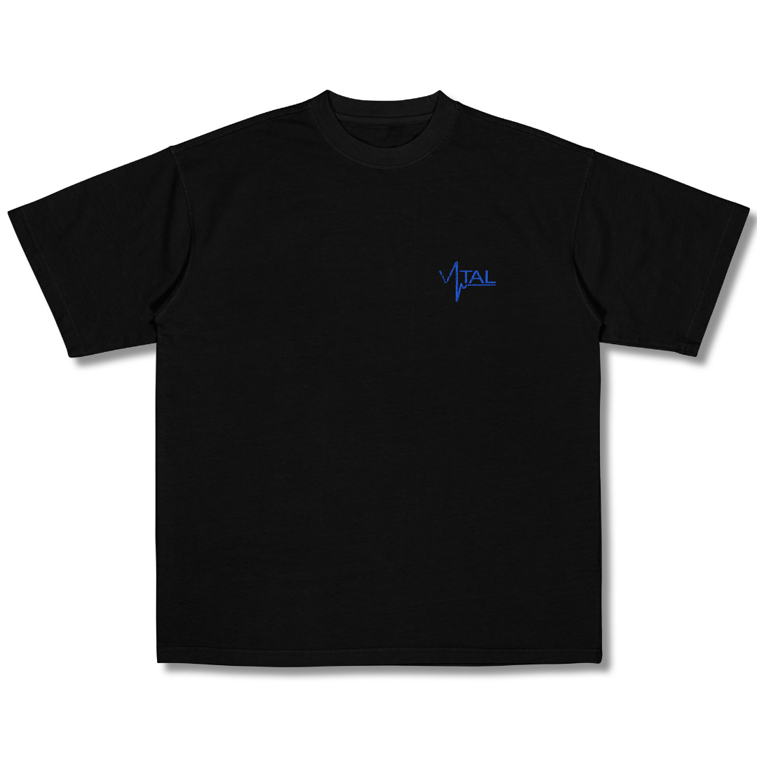 Oversized Pump Cover T-Shirt - TTP Distressed Blue