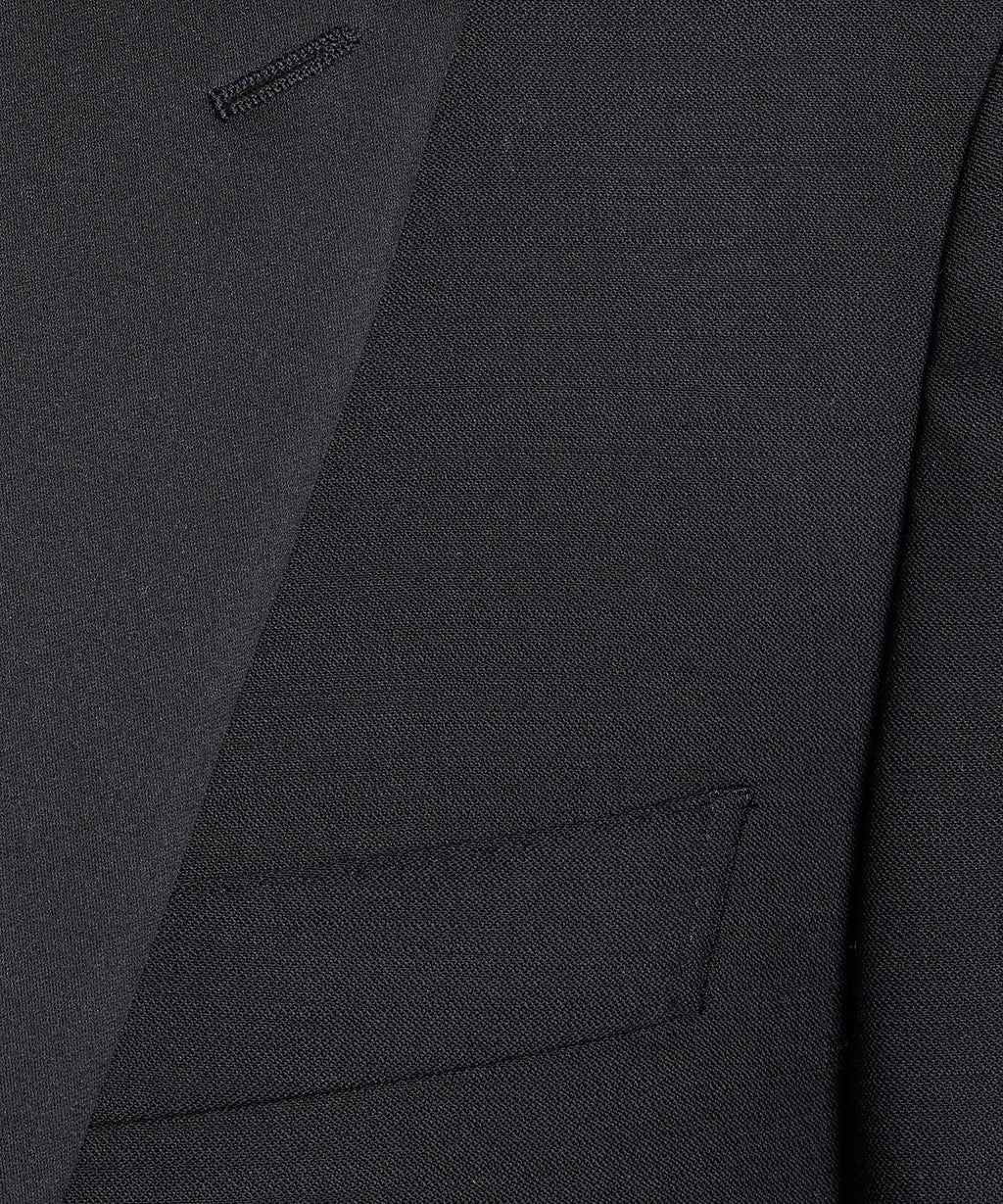 Made in USA Sutton Peak Lapel Tuxedo Jacket in Black